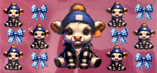 Blu Beanie Cow