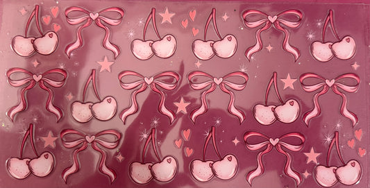 Pink Bows and Cherries